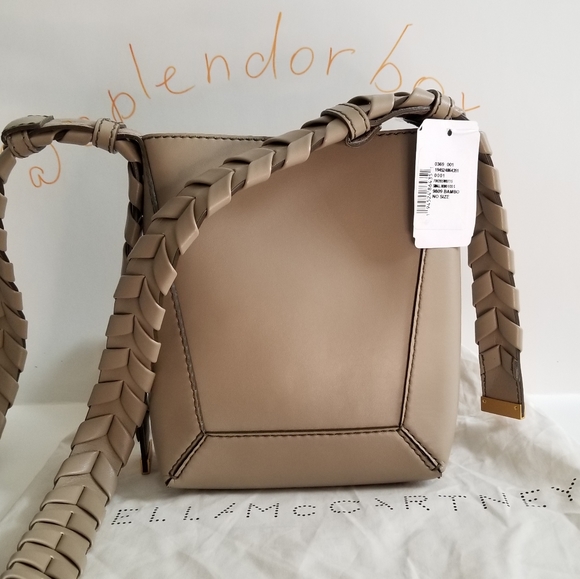 Stella McCartney Hobo Small Braided Beige Crossbody Bag - Picture 3 of 11